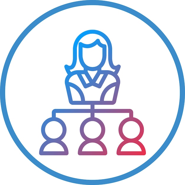 Vectorontwerp Human Resources Icon Style