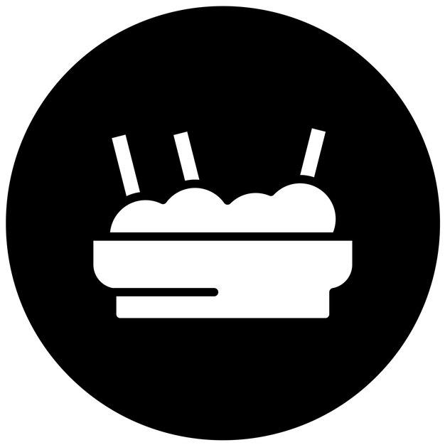 Vectorontwerp Hummus Icon Style
