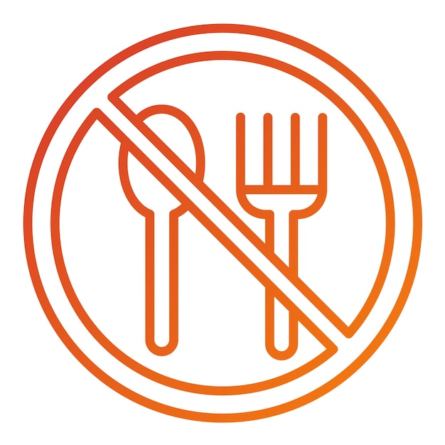 Vectorontwerp Hunger Strike Icon Style