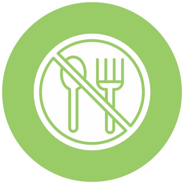 Vectorontwerp Hunger Strike Icon Style