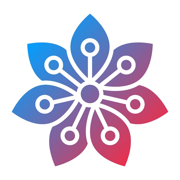 Vectorontwerp Hydrangea Icon Style