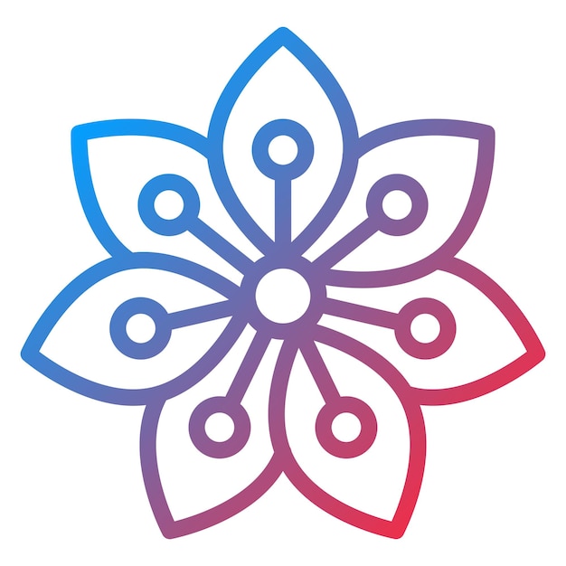 Vectorontwerp Hydrangea Icon Style