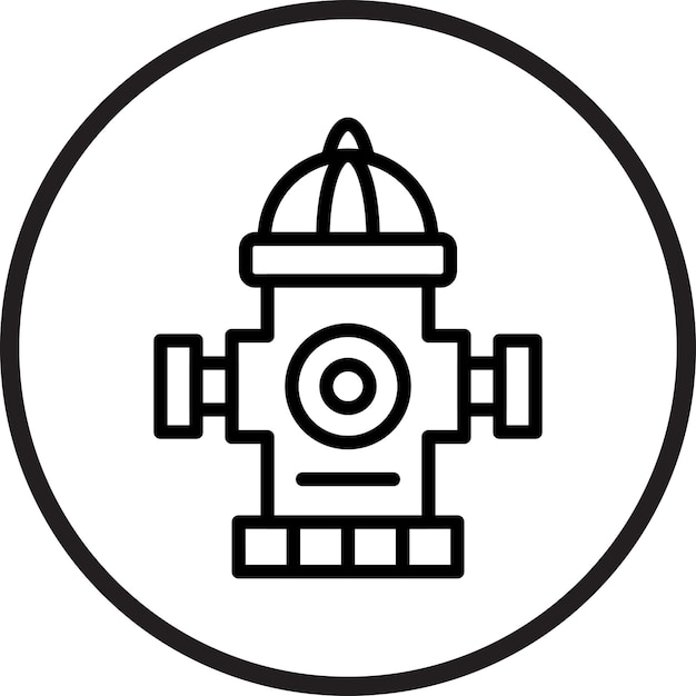 Vectorontwerp Hydrant Icon Style