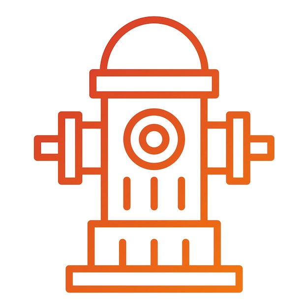 Vectorontwerp Hydrant Icon Style