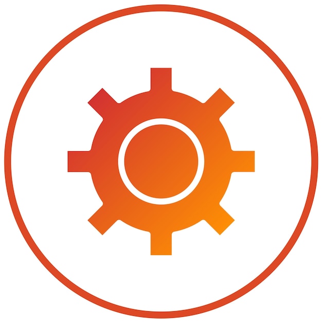 Vectorontwerp Icon Setting Style