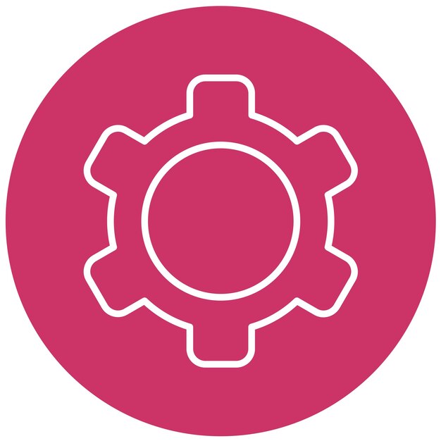 Vectorontwerp Icon Setting Style