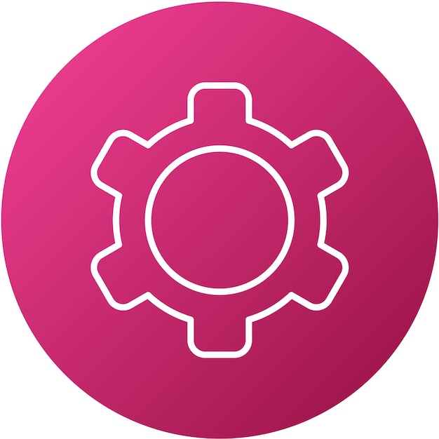 Vectorontwerp Icon Setting Style