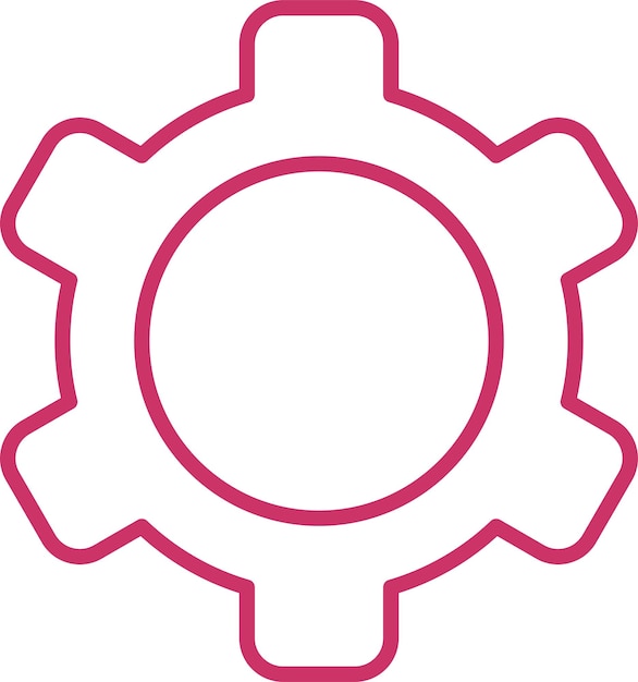 Vectorontwerp Icon Setting Style