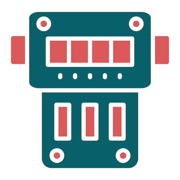 Vector vectorontwerp icon stijl van de elektrische meter