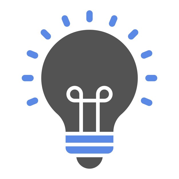 Vectorontwerp Icon stijl van de gloeilamp