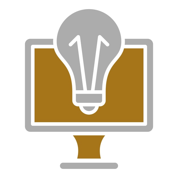 Vectorontwerp Icon stijl van de gloeilamp