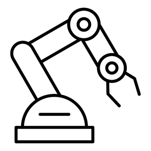Vectorontwerp Icon stijl van de mechanische arm