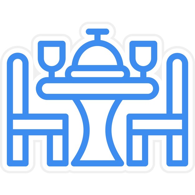 Vectorontwerp Icon stijl van de tafel