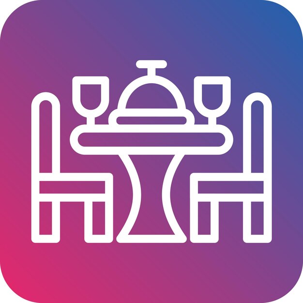 Vectorontwerp Icon stijl van de tafel
