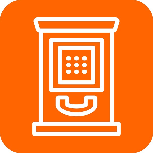 Vectorontwerp Icon stijl van de telefooncel
