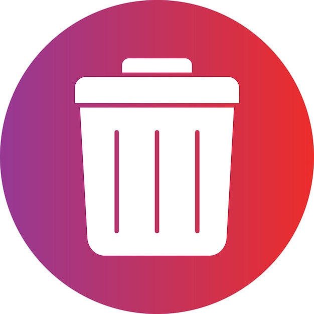 Vectorontwerp Icon Stijl van de vuilnisbak
