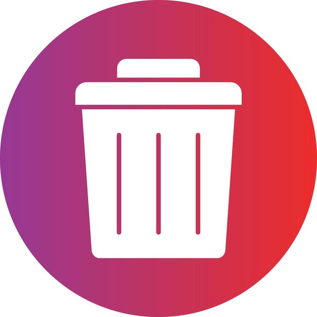 Vectorontwerp Icon stijl van de vuilnisbak