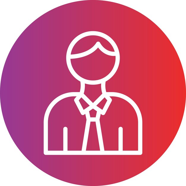 Vectorontwerp Icon stijl van de werknemer