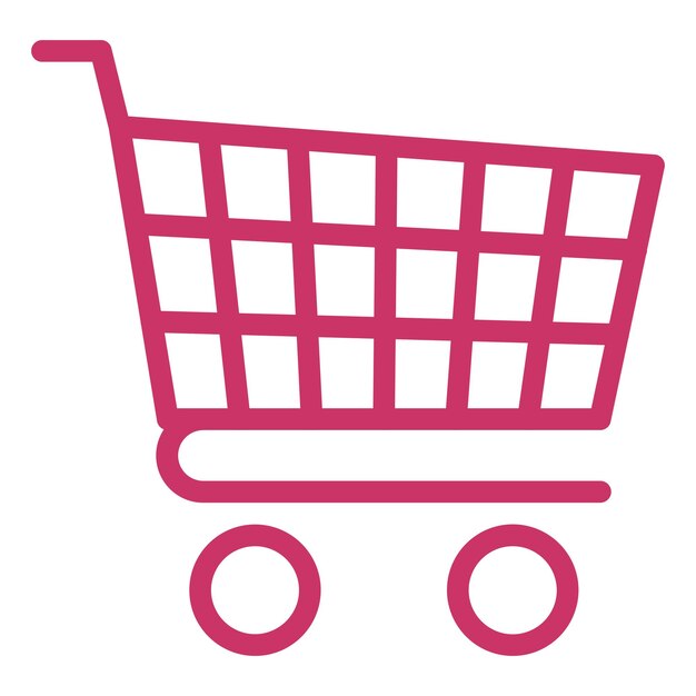 Vectorontwerp Icon stijl van de winkelwagentje