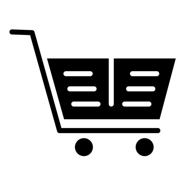 Vectorontwerp Icon stijl van de winkelwagentje