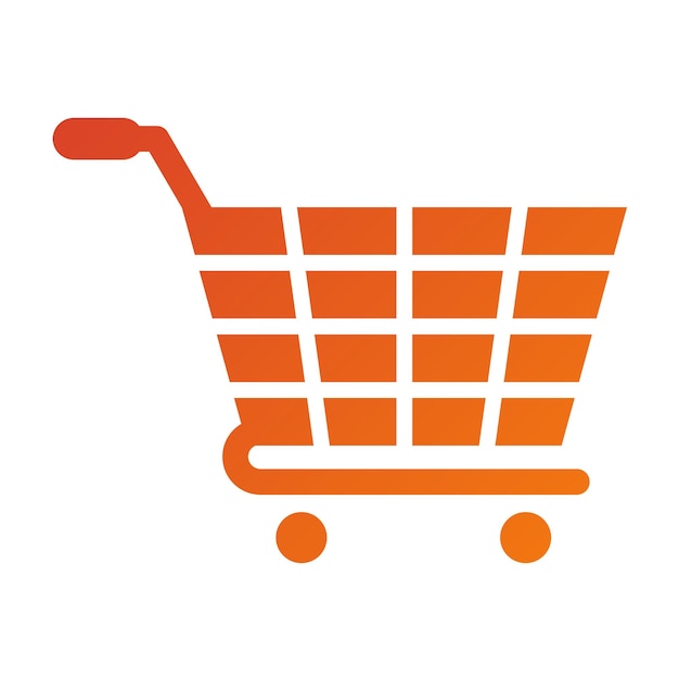 Vectorontwerp Icon stijl van de winkelwagentje