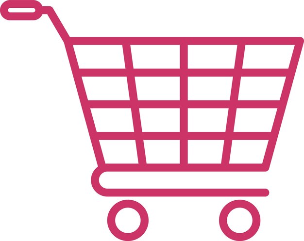 Vectorontwerp Icon stijl van de winkelwagentje