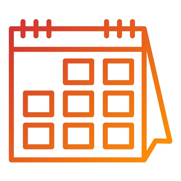 Vectorontwerp Icon stijl van de zakelijke kalender