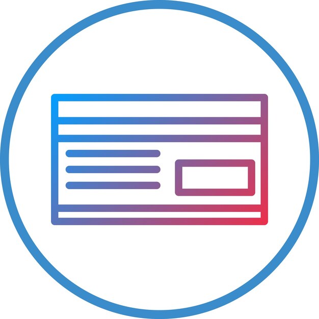 Vectorontwerp Icon stijl van debetkaart