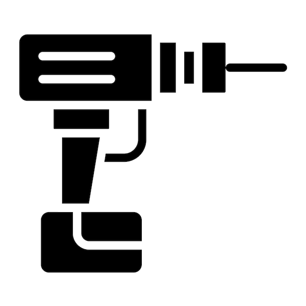 Vectorontwerp Icon stijl van elektrische boor
