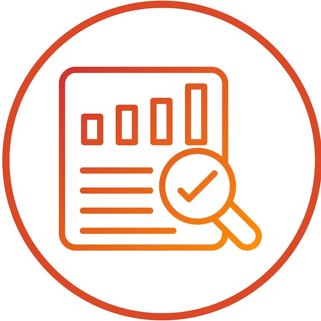 Vectorontwerp Icon stijl van externe audit