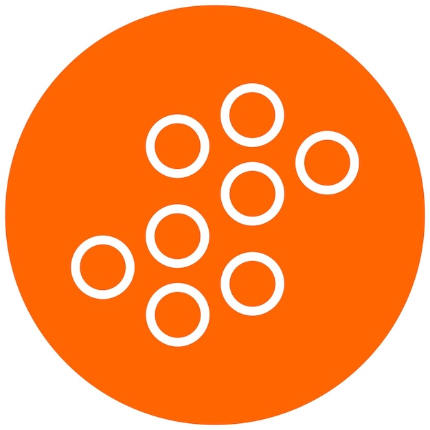 Vectorontwerp Icon stijl van ijzerpellets