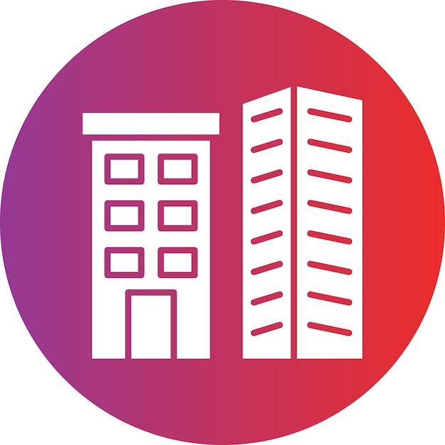 Vectorontwerp Icon stijl van onroerend goed