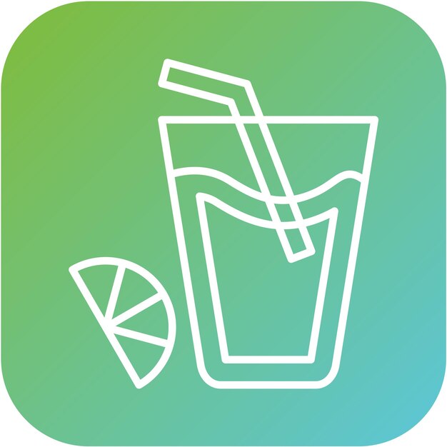 Vectorontwerp Icon stijl van sinaasappelsap