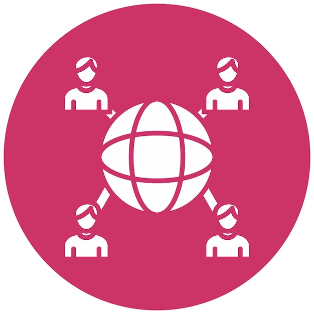 Vectorontwerp Icon stijl van sociale netwerken