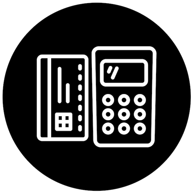 Vectorontwerp Icon stijl voor elektronische betalingen
