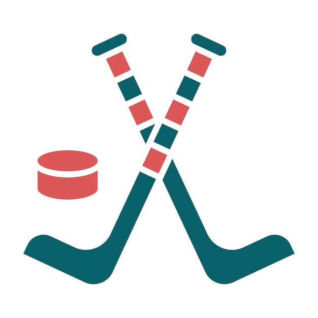 Vectorontwerp icon stijl voor ijshockey