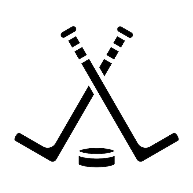 Vectorontwerp Icon stijl voor ijshockey