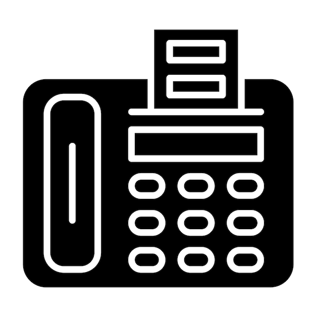 Vectorontwerp Icon Style van de faxmachine