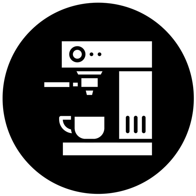 Vectorontwerp Icon Style van de koffiemachine