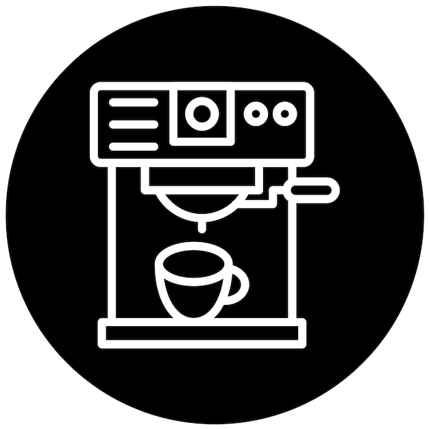 Vectorontwerp Icon Style van de koffiemachine