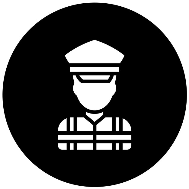 Vectorontwerp Icon Style van de kustwacht