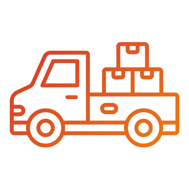 Vectorontwerp Icon Style van de vrachtwagen