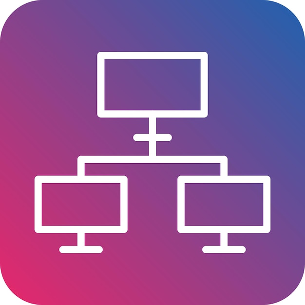 Vectorontwerp Icon Style van het netwerk