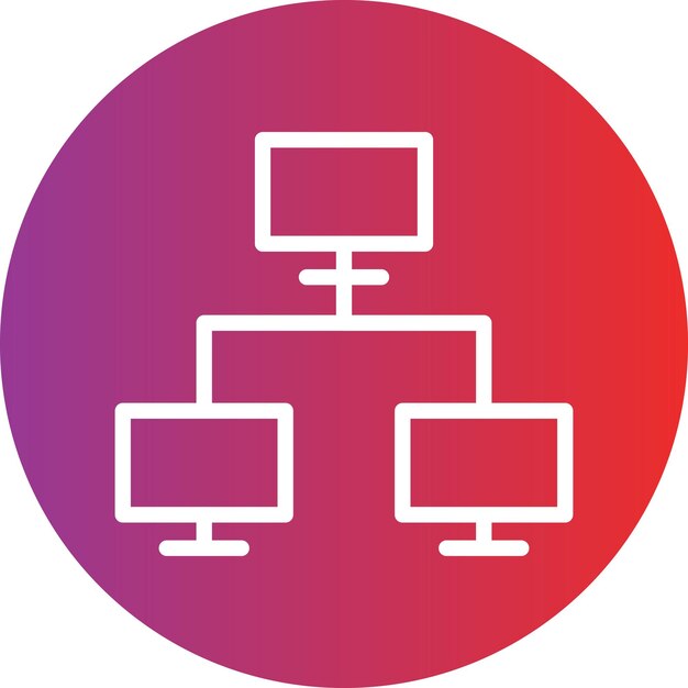 Vectorontwerp Icon Style van het netwerk