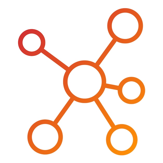 Vectorontwerp Icon Style van het netwerk