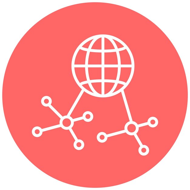 Vectorontwerp Icon Style van het netwerk