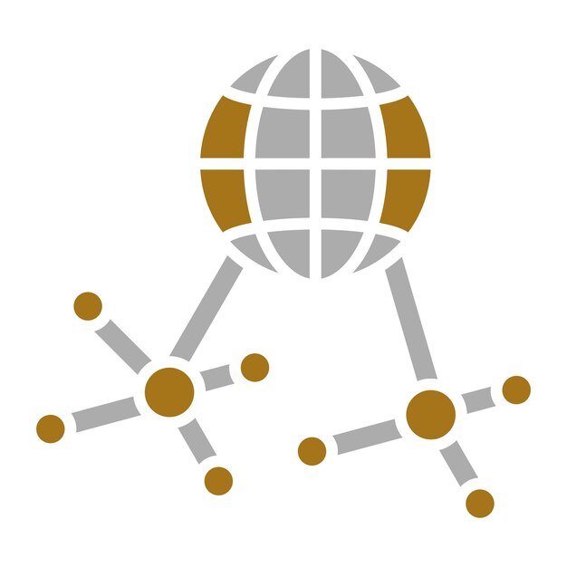 Vectorontwerp Icon Style van het netwerk