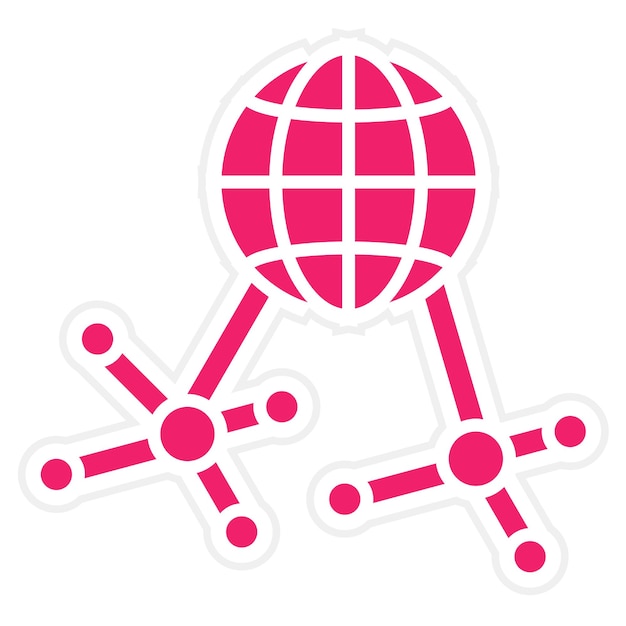 Vectorontwerp Icon Style van het netwerk
