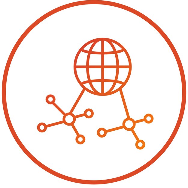 Vectorontwerp Icon Style van het netwerk