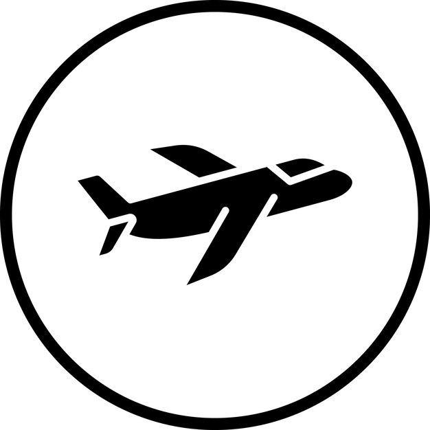 Vectorontwerp Icon Style van het vliegtuig